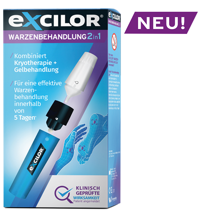 Excilor® Warzenbehandlung 2in1:<br />Die nächste Generation der Warzenbehandlung